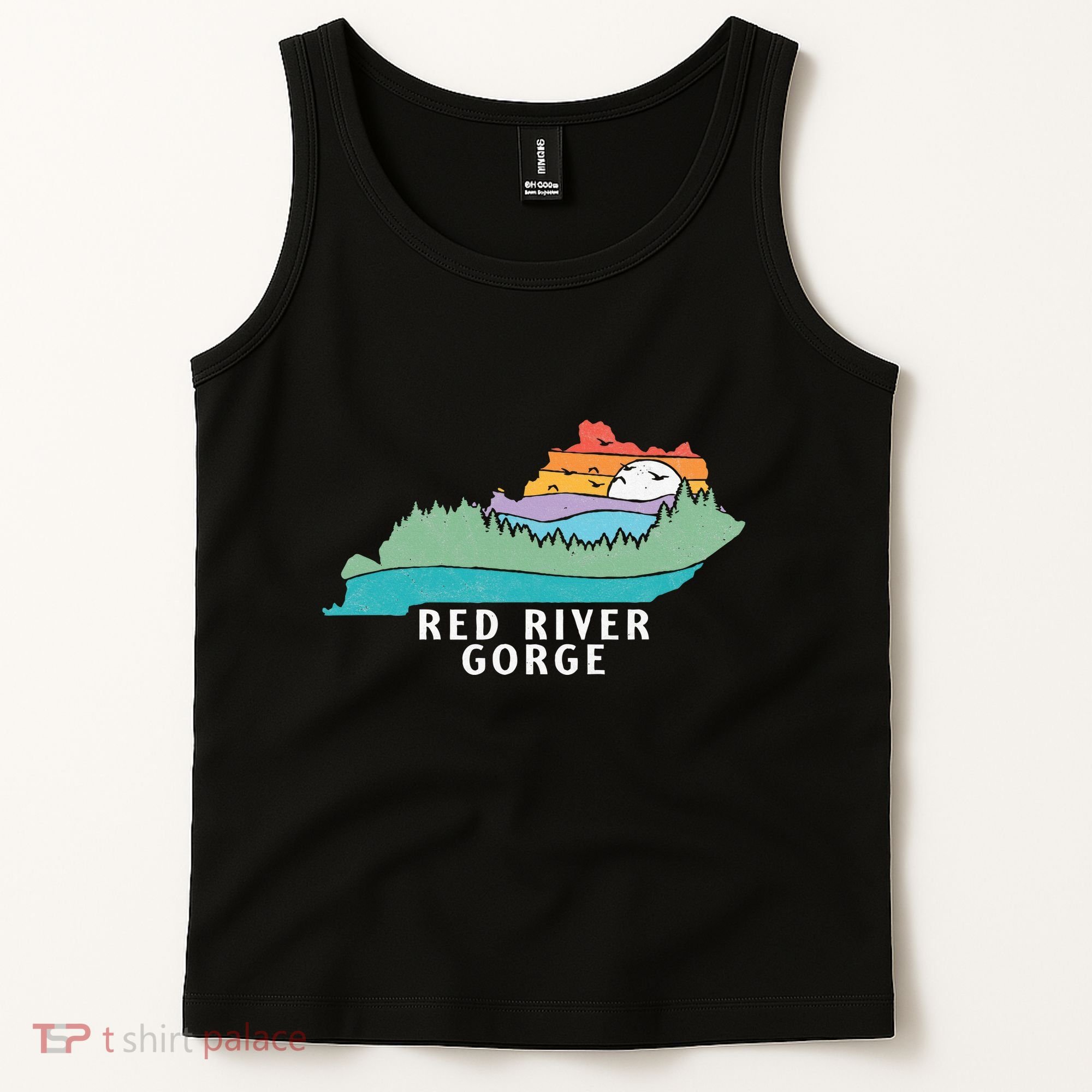 Red River Gorge Kentucky Outdoors State Nature Retro Tank Top