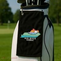 Red River Gorge Kentucky Outdoors State Nature Retro Golf Towel thumb 2