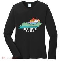 Red River Gorge Kentucky Outdoors State Nature Retro Women's Long Sleeve Shirt thumb 0