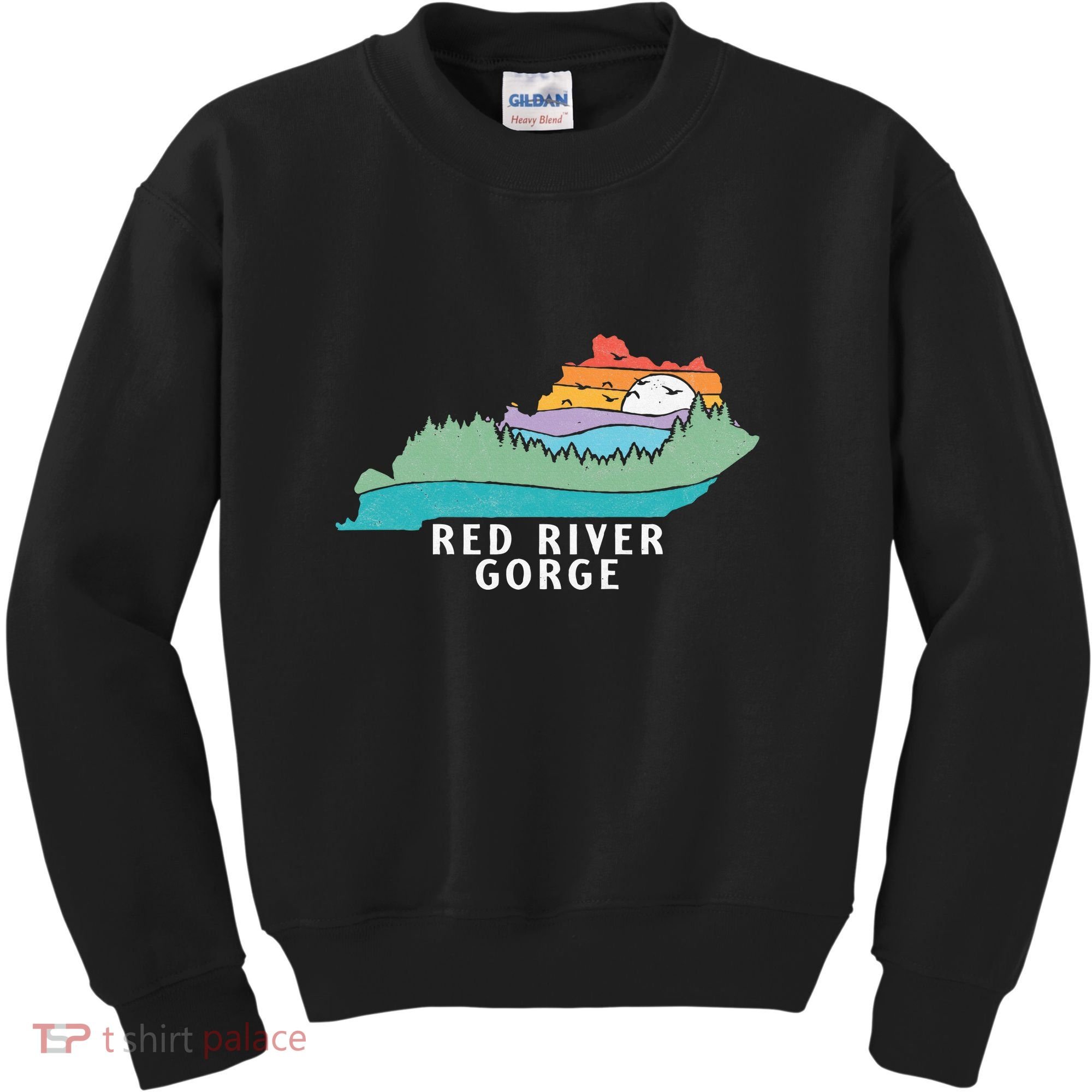 Red River Gorge Kentucky Outdoors State Nature Retro Kids Sweatshirt