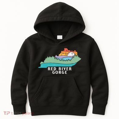 Red River Gorge Kentucky Outdoors State Nature Retro Kids Hoodie