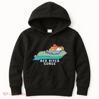 Red River Gorge Kentucky Outdoors State Nature Retro Kids Hoodie thumb 0