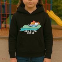 Red River Gorge Kentucky Outdoors State Nature Retro Kids Hoodie thumb 3