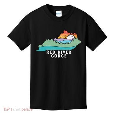 Red River Gorge Kentucky Outdoors State Nature Retro Kids T-Shirt