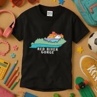 Red River Gorge Kentucky Outdoors State Nature Retro Kids T-Shirt thumb 3