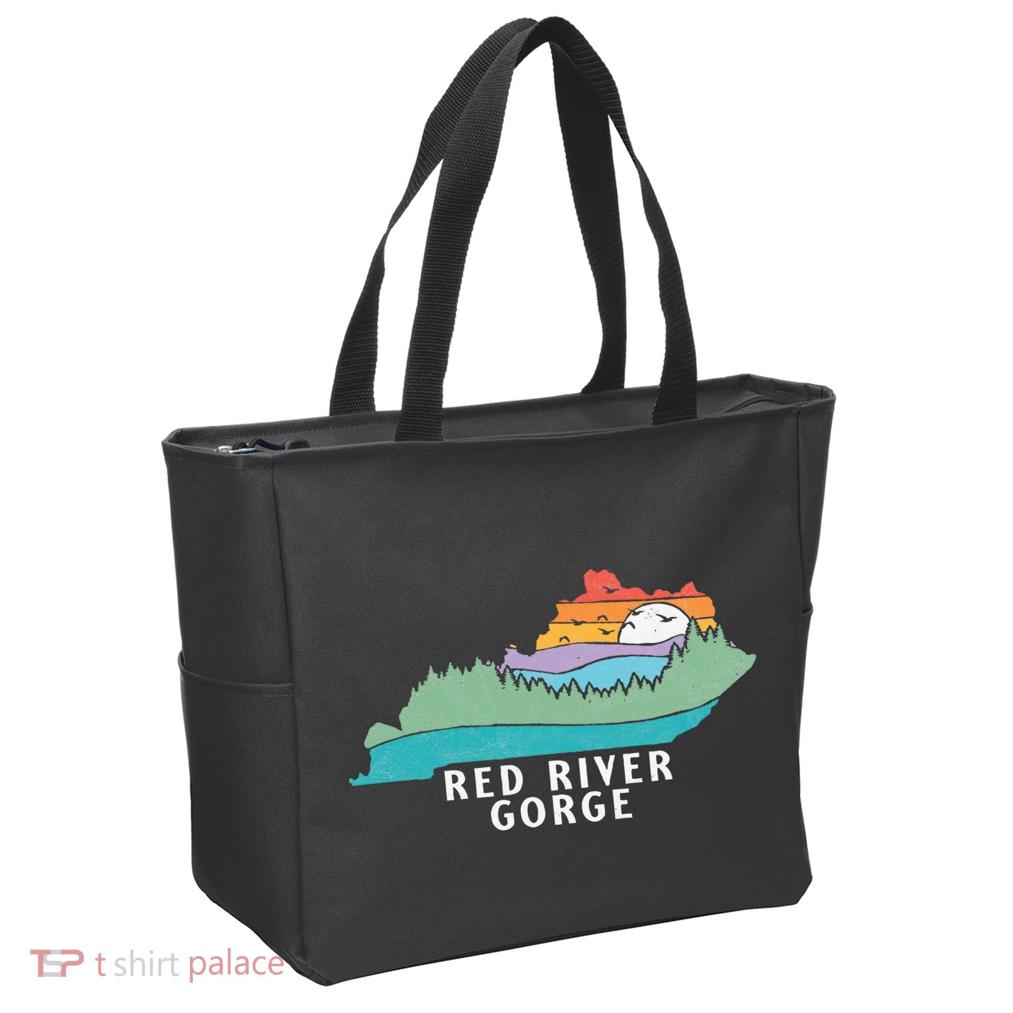 Red River Gorge Kentucky Outdoors State Nature Retro Tote Bag
