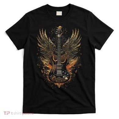Rock & Roll Guitar With Wings T-Shirt