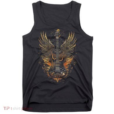Rock & Roll Guitar With Wings Tank Top