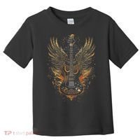 Rock & Roll Guitar With Wings Toddler T-Shirt thumb 0