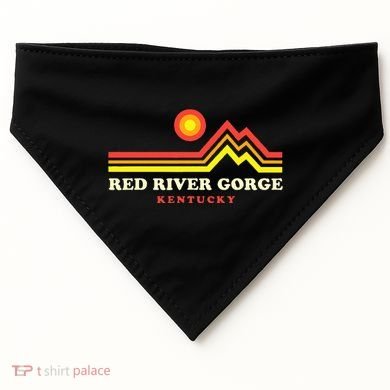 Red River Gorge Kentucky Daniel Boone National Forest USA-Made Doggie Bandana