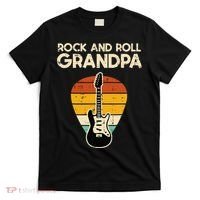 Rock Roll Grandpa Guitar Retro Rocker Papaw Grandfather T-Shirt thumb 0