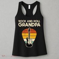 Rock Roll Grandpa Guitar Retro Rocker Papaw Grandfather Women's Tank Top thumb 3