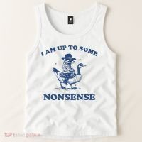 Raccoon Ride Goose I Am Up To Some Nonsense Funny Gift Tank Top thumb 2