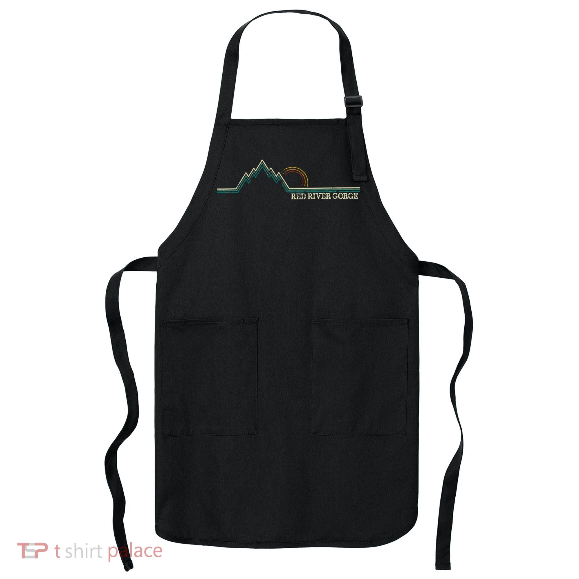 Red River Gorge Kentucky Retro Mountain Apron