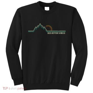 Red River Gorge Kentucky Retro Mountain Sweatshirt