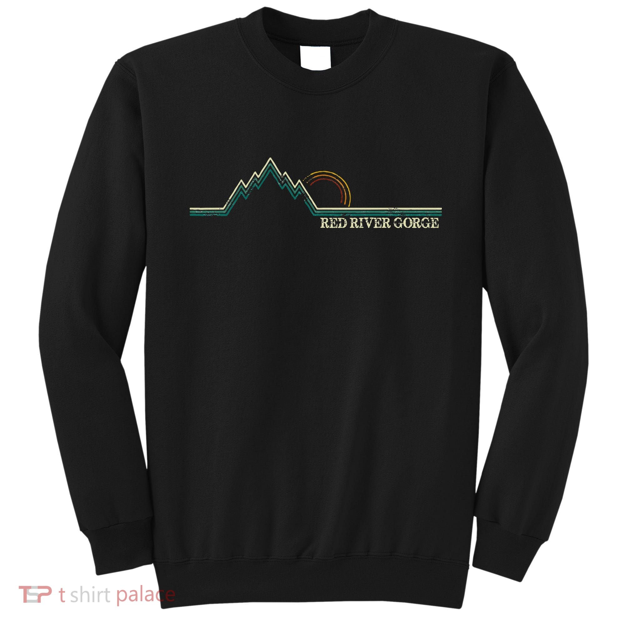 Red River Gorge Kentucky Retro Mountain Sweatshirt