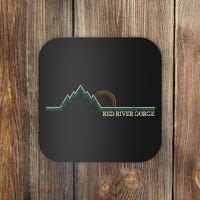 Red River Gorge Kentucky Retro Mountain Coaster thumb 0
