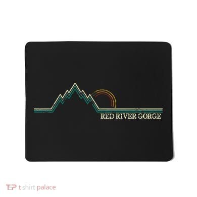 Red River Gorge Kentucky Retro Mountain Mousepad