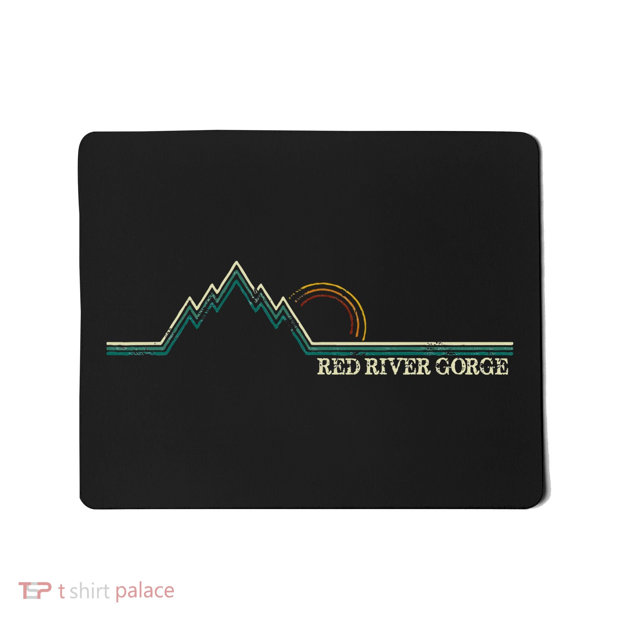 Red River Gorge Kentucky Retro Mountain Mousepad