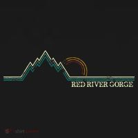 Red River Gorge Kentucky Retro Mountain Ornament thumb 1