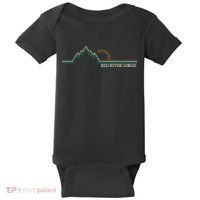 Red River Gorge Kentucky Retro Mountain Baby Bodysuit thumb 0