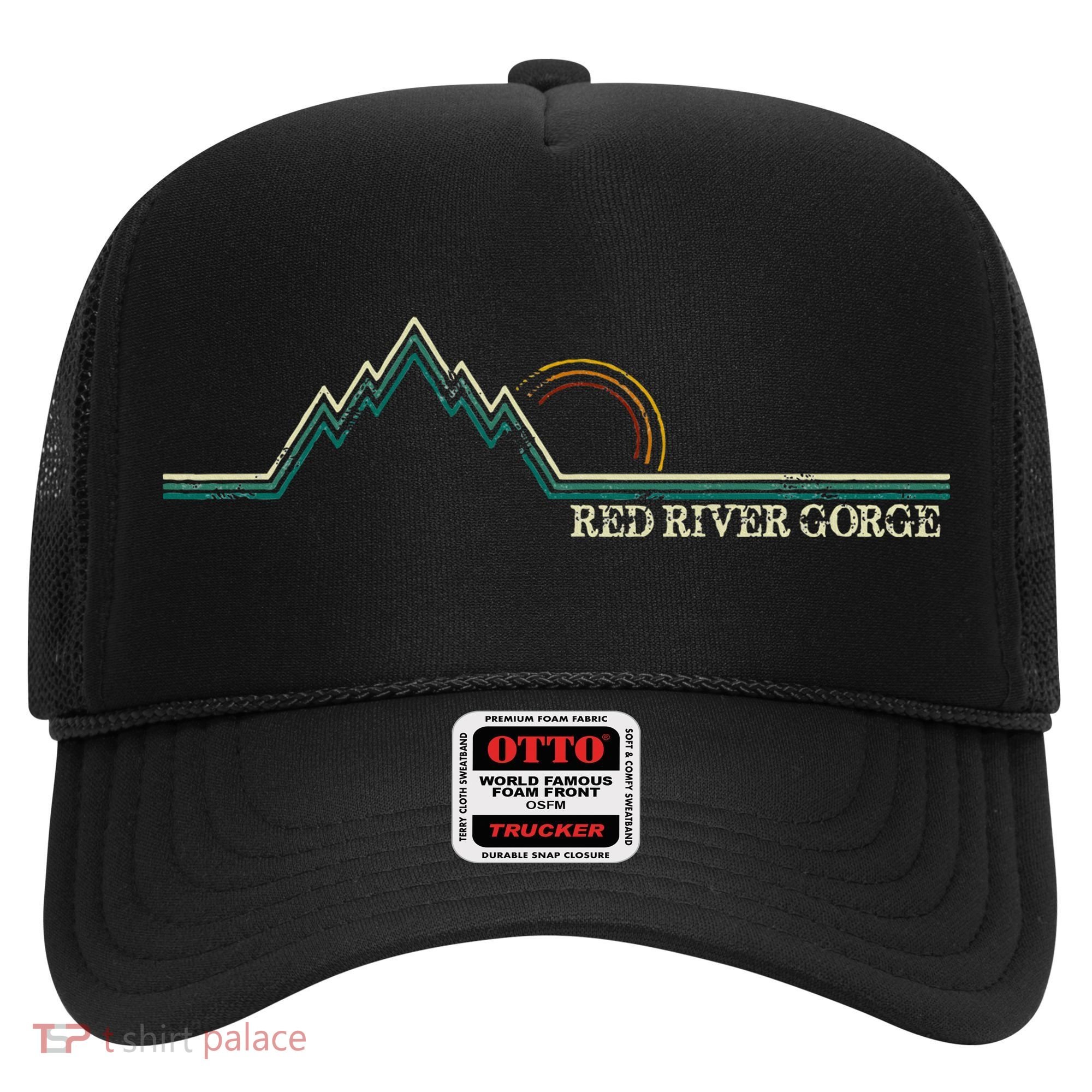 Red River Gorge Kentucky Retro Mountain Hat