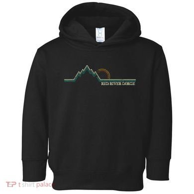 Red River Gorge Kentucky Retro Mountain Toddler Hoodie