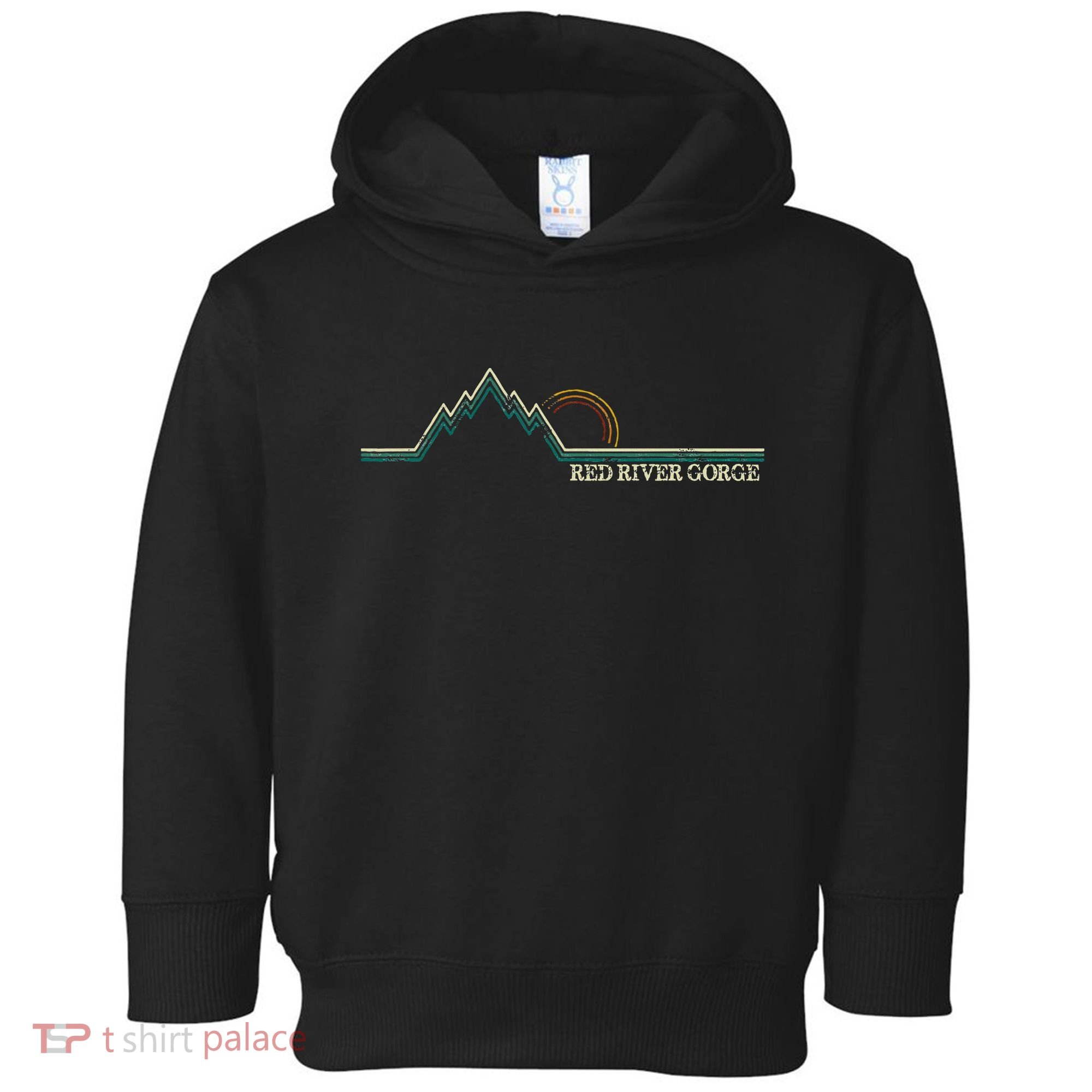 Red River Gorge Kentucky Retro Mountain Toddler Hoodie