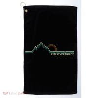Red River Gorge Kentucky Retro Mountain Golf Towel thumb 0