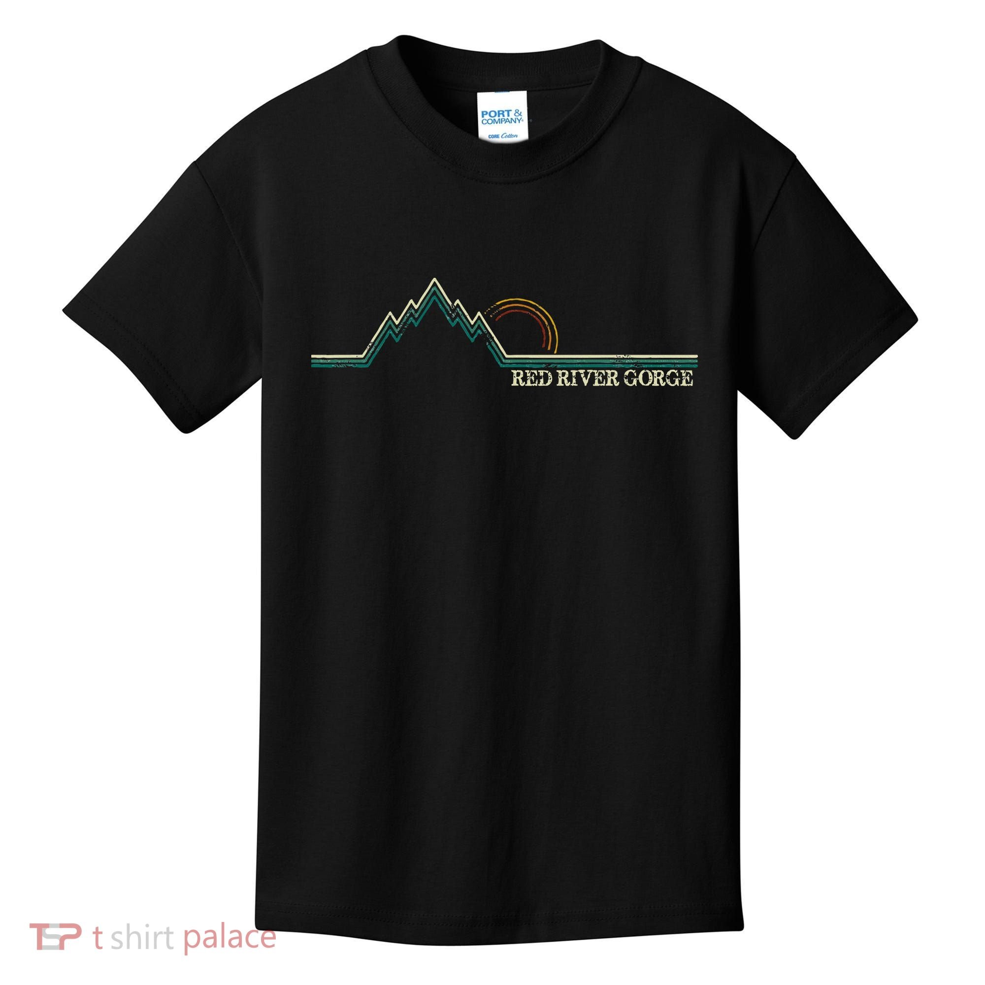 Red River Gorge Kentucky Retro Mountain Kids T-Shirt