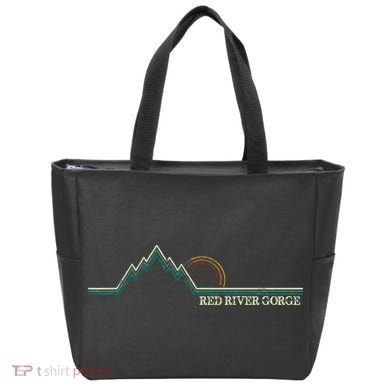 Red River Gorge Kentucky Retro Mountain Tote Bag