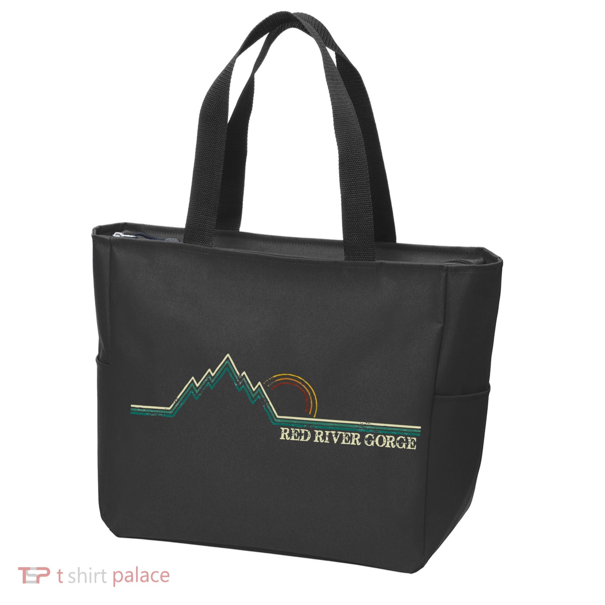 Red River Gorge Kentucky Retro Mountain Tote Bag