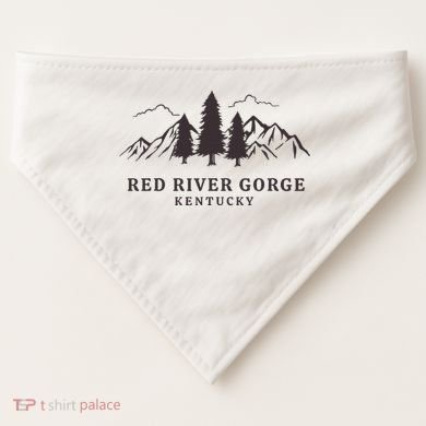 Red River Gorge Mountains USA-Made Doggie Bandana