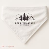 Red River Gorge Mountains USA-Made Doggie Bandana thumb 0