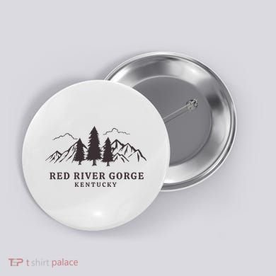 Red River Gorge Mountains Button