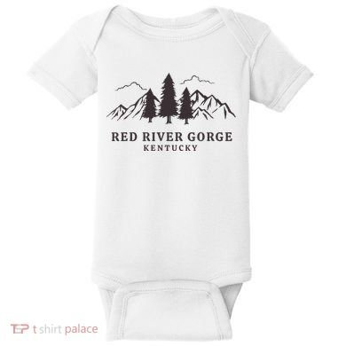 Red River Gorge Mountains Baby Bodysuit