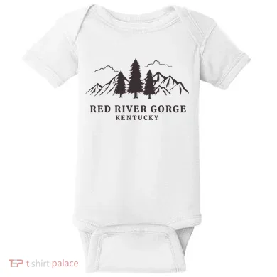 Red River Gorge Mountains Baby Bodysuit