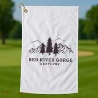 Red River Gorge Mountains Golf Towel thumb 1