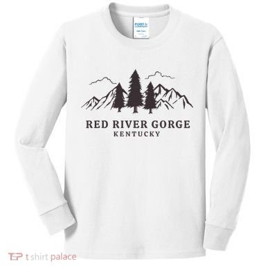 Red River Gorge Mountains Kids Long Sleeve Shirt
