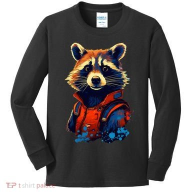 Raccoon Limited Edition Kids Long Sleeve Shirt
