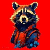 Raccoon Limited Edition Santa Hat thumb 1