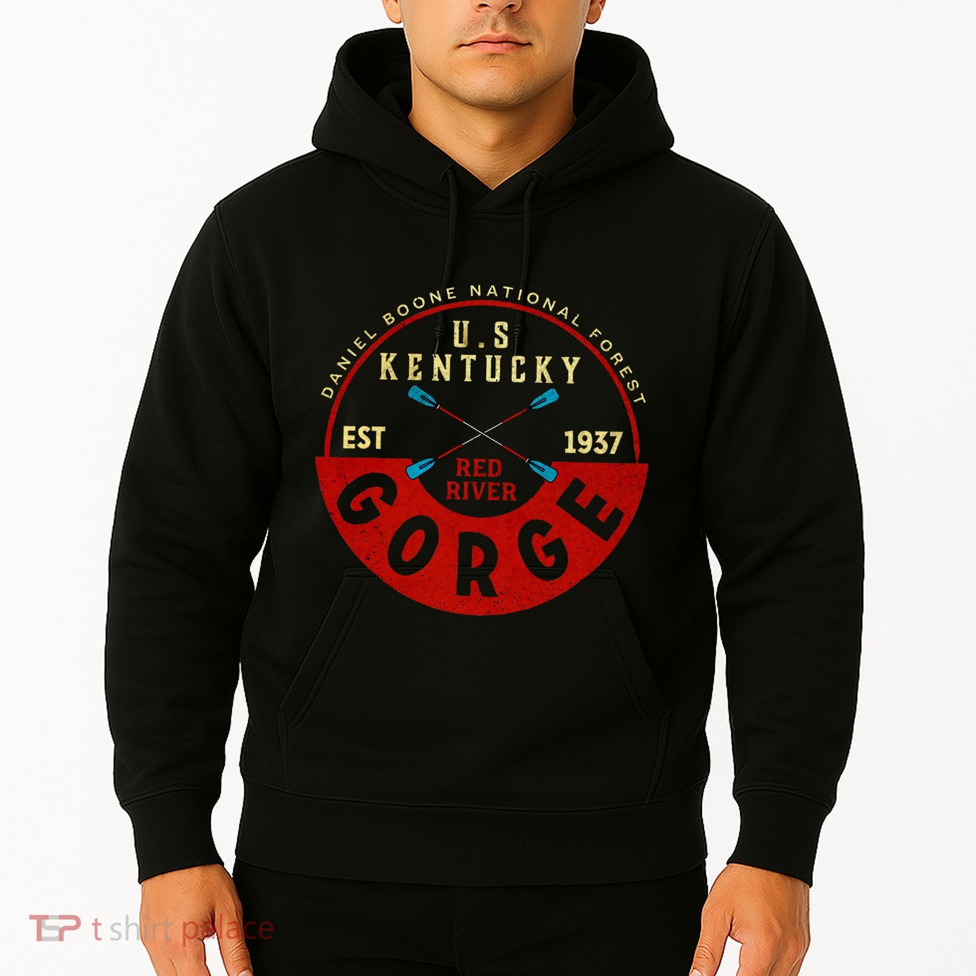 Red River Gorge Kentucky Aged Look Hoodie