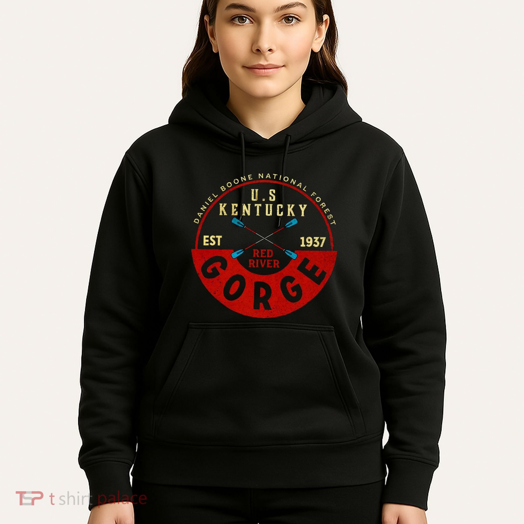 Red River Gorge Kentucky Aged Look Hoodie