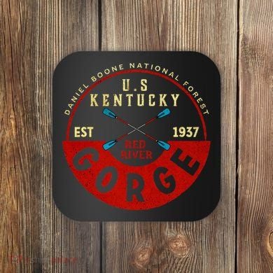 Red River Gorge Kentucky Aged Look Coaster