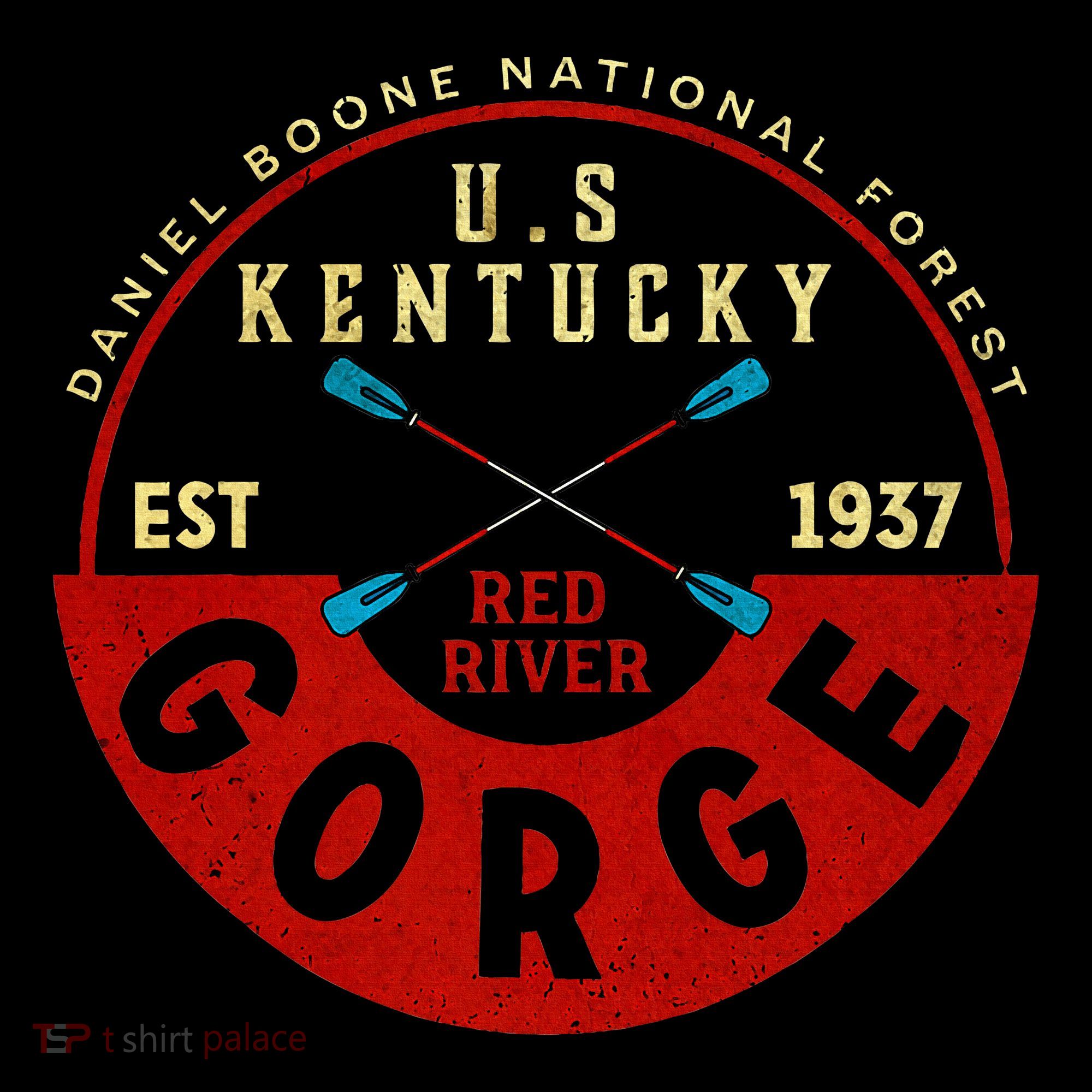 Red River Gorge Kentucky Aged Look Women's Hoodie