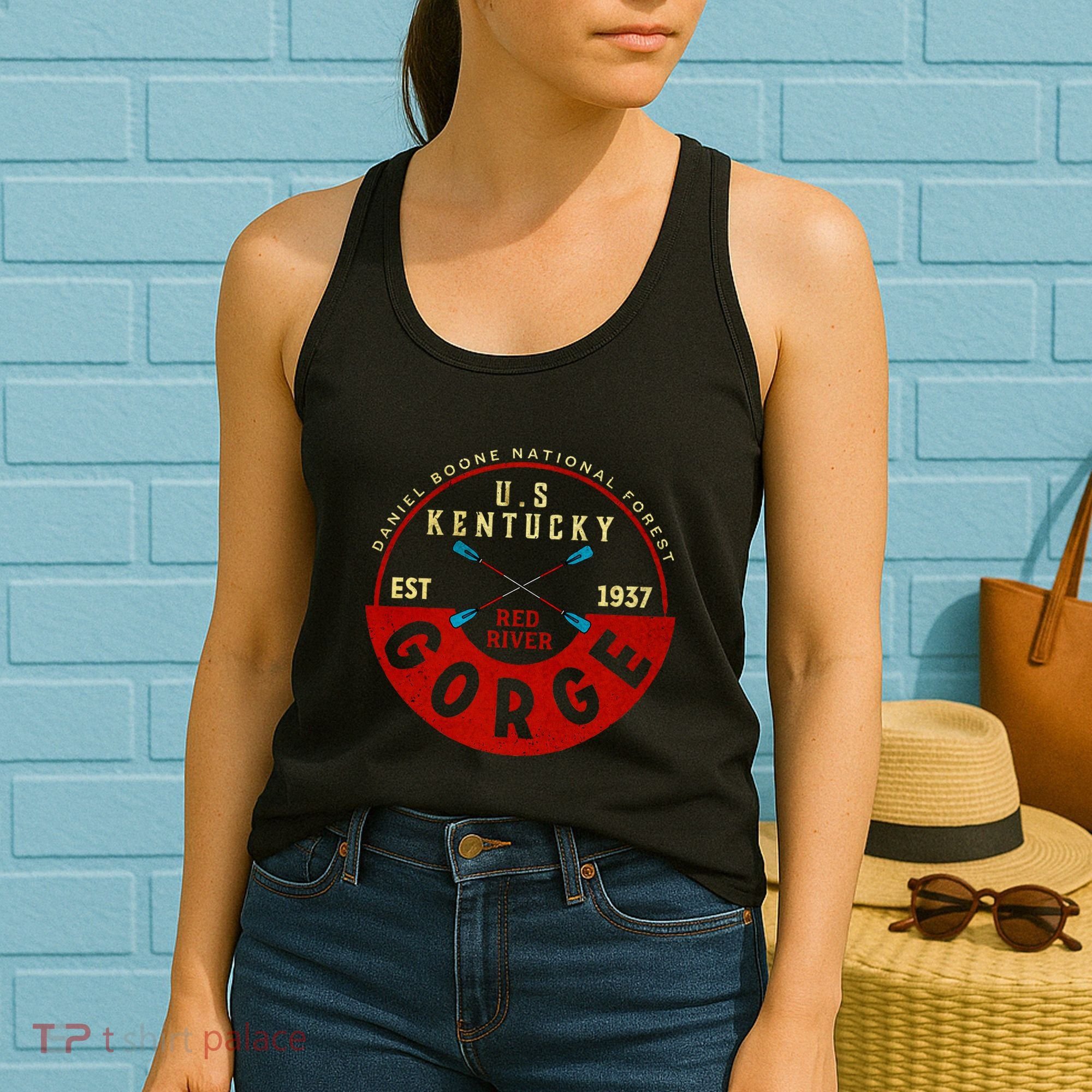 Red River Gorge Kentucky Aged Look Women's Tank Top