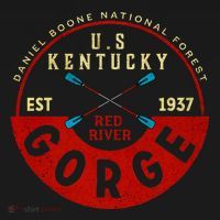 Red River Gorge Kentucky Aged Look Baby Bodysuit thumb 2