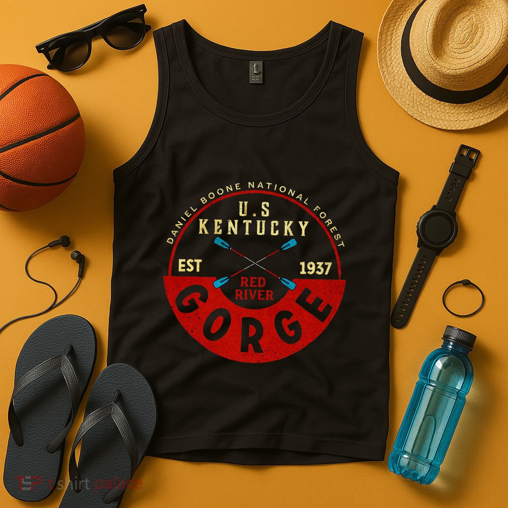 Red River Gorge Kentucky Aged Look Tank Top