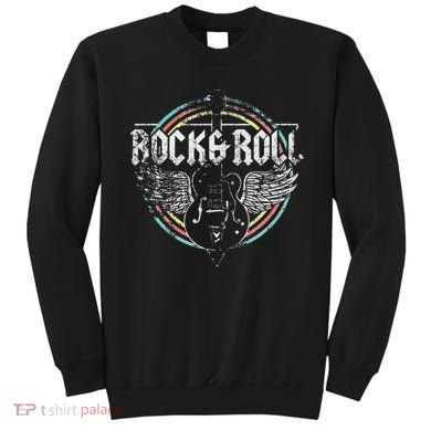 Rock & Roll Guitar Wings Music Classic Retro Sweatshirt