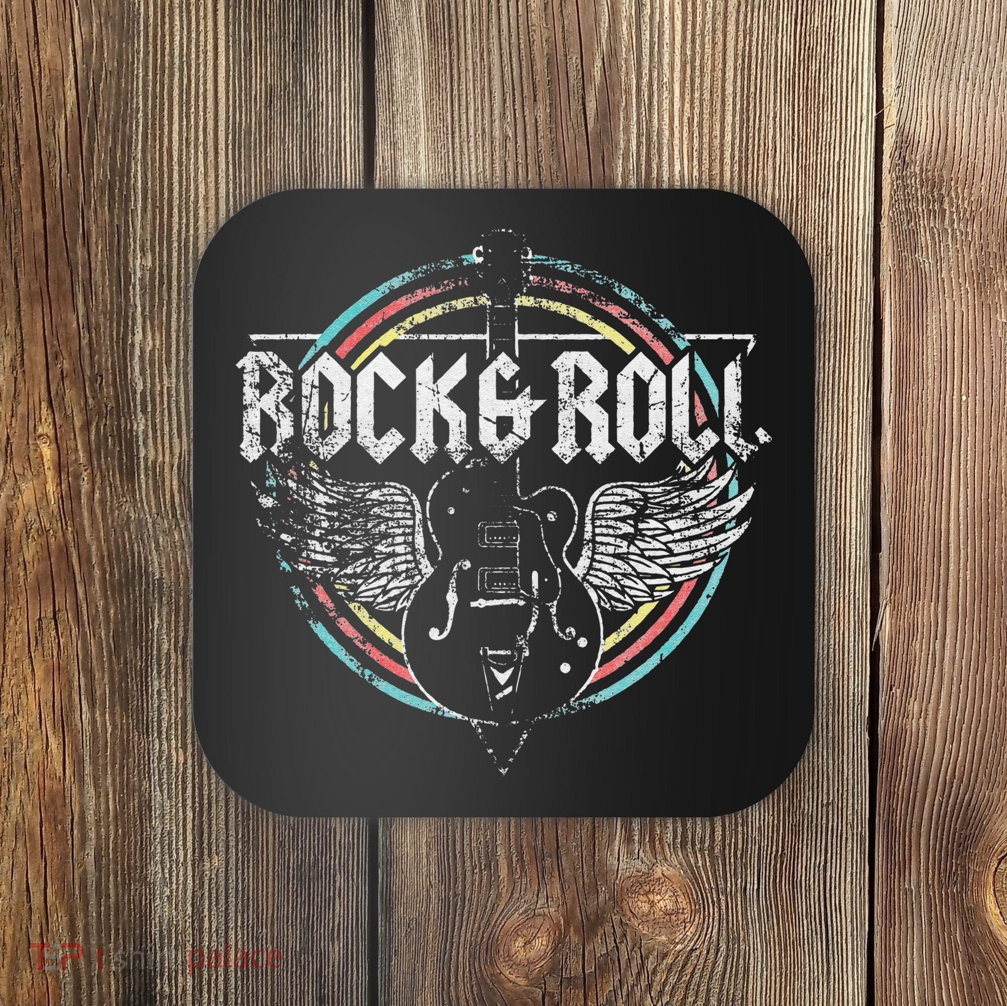 Rock & Roll Guitar Wings Music Classic Retro Coaster